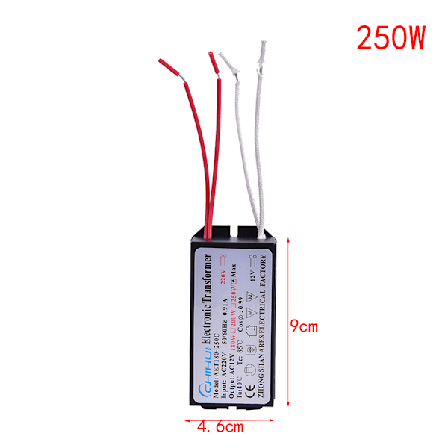 Elektronisk transformator 160W/180W/200W/250W AC 220V till 12V halog