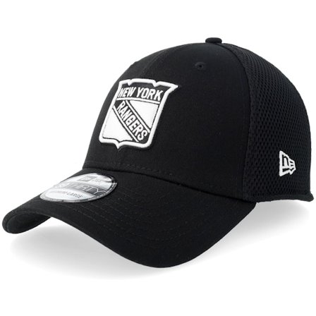 New Era - NHL Nero flexfit Cappellino - New York Rangers 39THIRTY Eg Neo Black/White Mesh Flexfit @ Hatstore