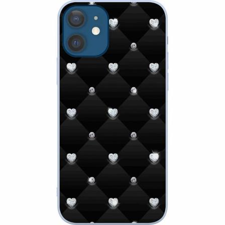 Apple Iphone 12 Premium Skal Diamant Hjärta