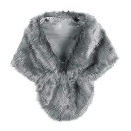 Vinter Elegant Dame Imitert Pels Kappe Brud Imitert Pels Frakk Kvinner Bryllup Sjal Aften Fest Wraps Slim Pels Skulder Kapper