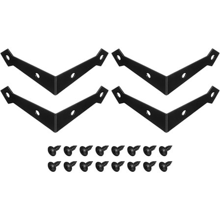 4 stk. dekorative hjørnebeslag - 7 - 4 x 7 - 4 x 2 - 1 cm