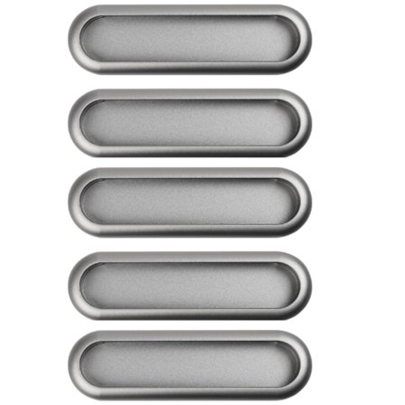 Skjutdörrhandtag - 5 stycken - Självhäftande - Skåphandtag - Handtag - Dörrbeslag - Skjutdörrhandtag - Delar - Möbelhandtag - Kök