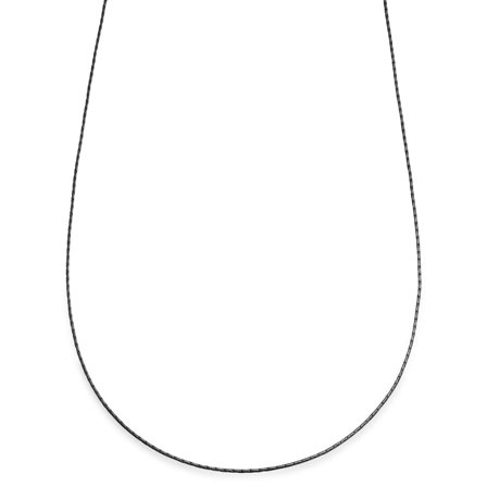 Essentials | 1 mm Gunmetal Black Rectangular Box Chain Necklace for Men - Chain necklaces