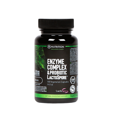 M-Nutrition Enzyme Complex and Probiotic Lactospore, 100 caps
