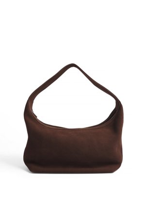 NA-KD Boxy-Schultertasche aus Wildleder - Taschen - Braun - One Size