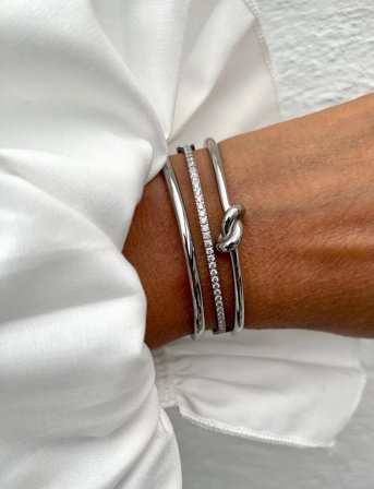 Bud to rose Crown Bracelet Gold - Silver - ONE SIZE