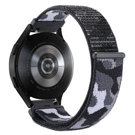 22mm kamouflage nylon justerbart klockarmband för Samsung Galaxy Watch 3 45mm/Huawei Watch GT3 Pro 46mm