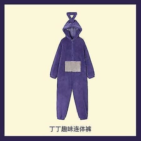 Ny Teletubbies-dräkt för vuxna Lala Tinky Winky Onesies Cosplay Julpyjamas Pyjamas Halloween Djurpyjamas Jumpsuit