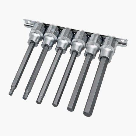 Biltema - Bitspipesett 1/2" unbrako lang 6 stk.