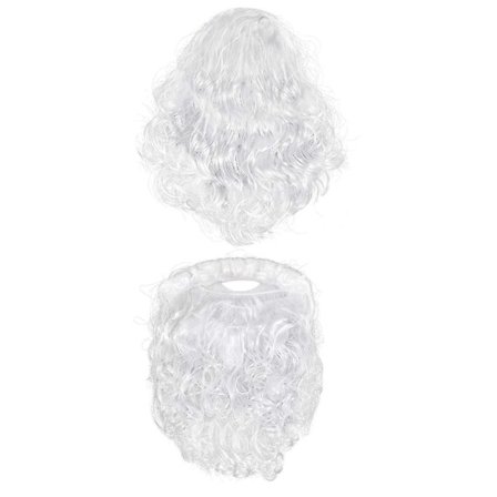 Julemand Paryk & Skæg Sæt Julemand Kostume Sæt Til Juleforestilling Kostume Rekvisitter Festartikler