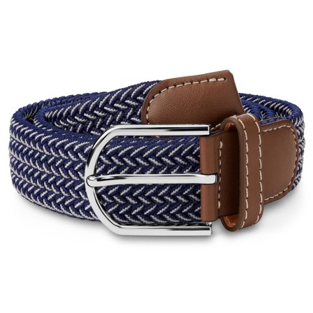 Flex | Cintura blu e bianca in tela elasticizzata per uomini - Cinture elastiche