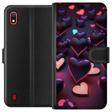 Kompatibelt Lommeboketui til Samsung Samsung Galaxy A10 Midnattshjerter