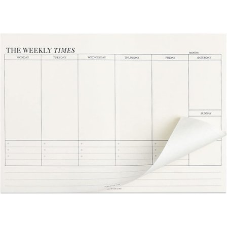 Ugentlige planlægningsblokke, 60 ark B4 Ugentlig oversigt Planlægger Ugentlig To Do Liste Vane Tracker Planlægningsblokke med afrivningsorganisator