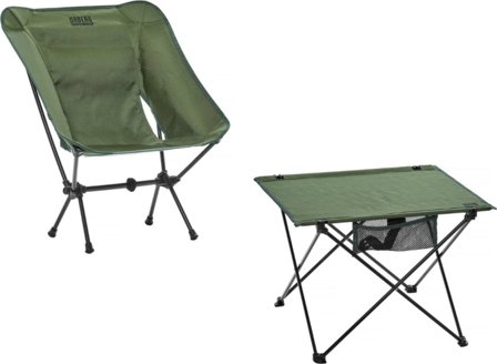 Urberg Wildlight Chair + Wildlight Table camping furniture Green