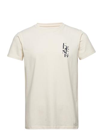 Samson Tee S/S T-shirts Short-sleeved Creme Clean Cut Copenhagen