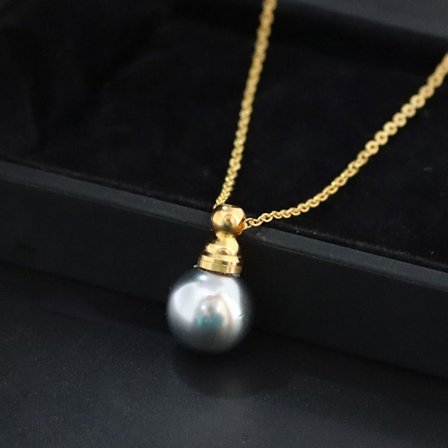 Perle parfyme hetteglass halskjede ønskeflaske anheng 8 8