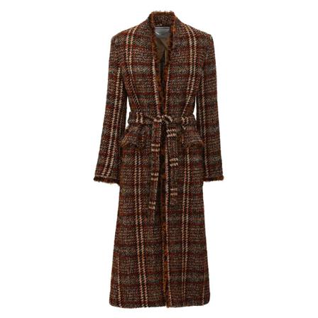 Nenette, Belted Coats Bruin, Dames, Maat:S