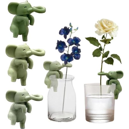 Elefant Plante Stiklingeholder, Planteformering Buddy, Plantepleje Dekorative Plantestøtter til Knopper, Stængler, Grene
