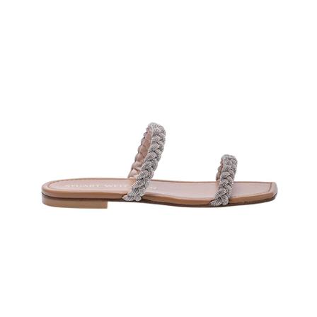 Stuart Weitzman, Mules with braided bands Szary, Kobieta, Rozmiar: 36 EU
