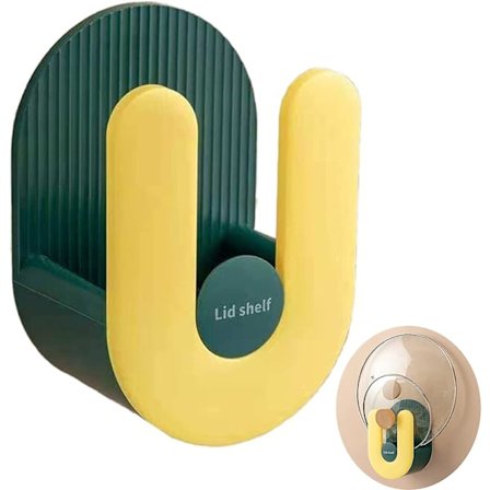 Vægmonteret Hængende Potteholder Hængende Pottelågsholder Kompakt Køkken Skab Lågsholder Passer de Fleste