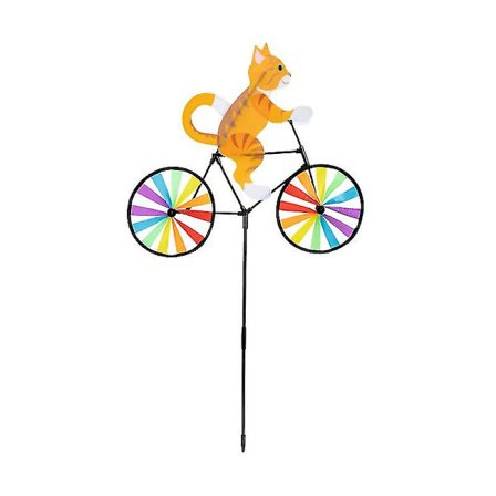 1 kpl Kissa ratsastaa tuulimylly koriste