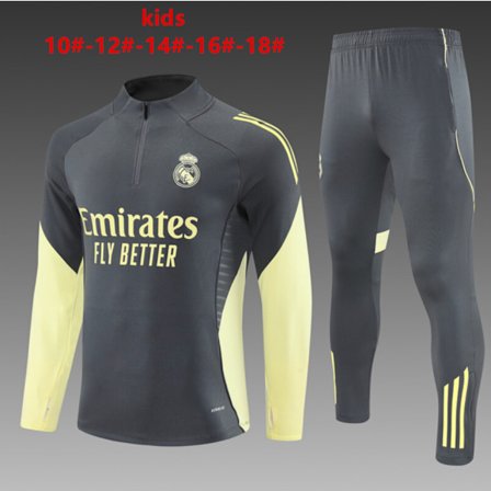 2025-2026 sesongen Real Madrid Fotballklubb barnas langermet treningssett