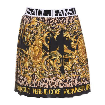 Versace Jeans Couture, Skirt Geel, Dames, Maat:S,elastisch