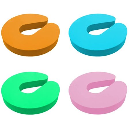 4 st Bumper Block, Anti Pinch Dörrstopp, Baby Skum Dörr