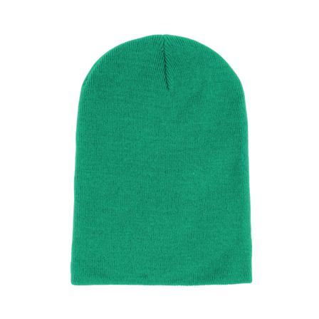Beechfield - Grønn longbeanie Lue - Kelly Green Long Blank Beanie @ Hatstore