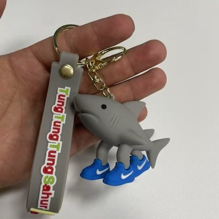 Nye italienske Brainrot Dyr Nøgleringe til Tilbehør Sjove Sigma Skibidi Rizz Kat Dumme Meme Nøgleringe Fans Venner Gaver