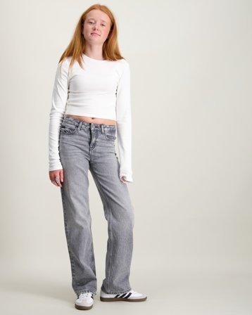 Calvin Klein HR WIDE LEG WASHED MODERN GREY Grau Jeans Mädchen - Kids Brand Store