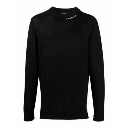 Balmain Sweater Sort, Herre