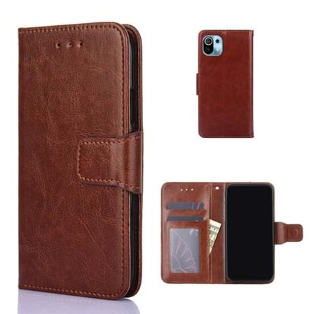 Xiaomi Mi 11 - Plånboksfodral - Brun Brown Brun