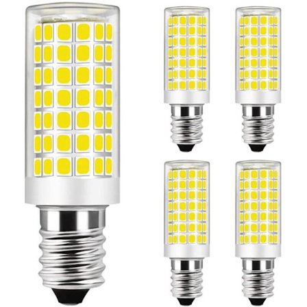 E14 9W LED tilsvarende halogenpære 75W - kaldhvit 6000K - ikke dimbar - AC 220-240V (4 stk)