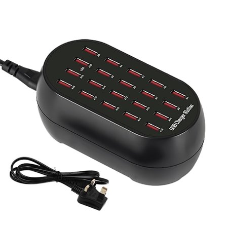 Multi USB-opladerstation 10/20-port USB Multiport-opladerstation