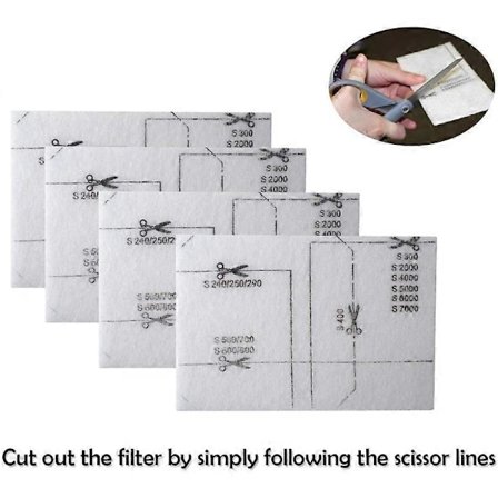 6713110 Luftrensningsfilter til Støvsuger Filtermåtte med 3944711 Luftrensningsfilter Pakke med 8