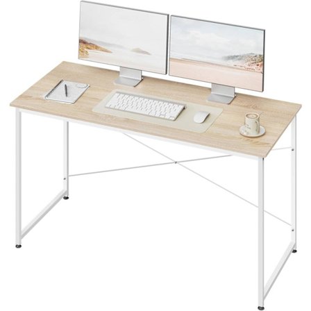Rootz Desk - Kontorbord - Arbejdsstation - Rummelig 140x60x75 cm - Vandafvisende - Brun og hvid