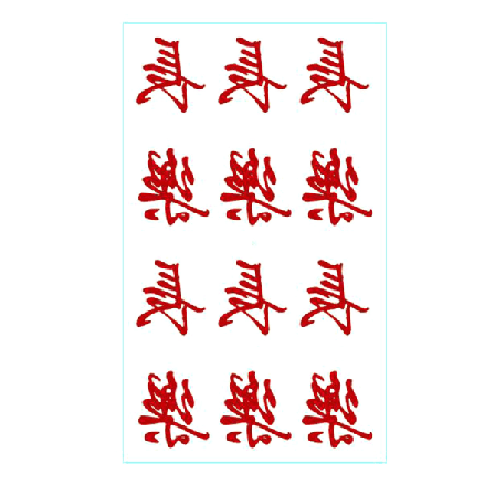 20st Joker Tattoo Stickers, Vattentät Tatuering, 5,8*9,8cm