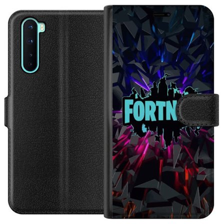 Kompatibel Tegnebogsetui til OnePlus OnePlus Nord Spilinspireret abstrakt logo design med eksplosive former, neonlys og dynamisk energi til moderne sp