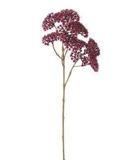 Kunstig plante snittblomst Ryllik 50cm 1-pk Vinrød