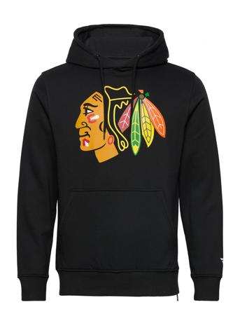 Chicago Blackhawks Primary Logo Graphic Hoodie Hoodie Svart Fanatics