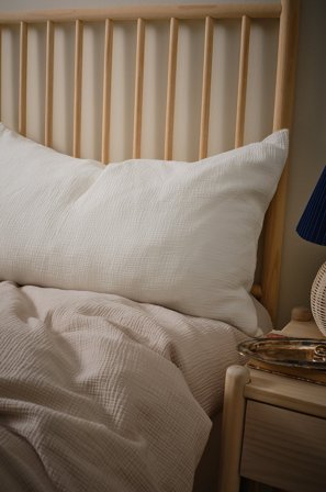 Jotex - Putetrekk i Musselin 50x90 Cm Naturhvit - AMILIA - Kjøp Putevar hos Jotex