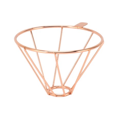 Kaffefilterholder i rustfritt stål, hånddryppfilterholder, kaffesilholder, trakt for camping, utendørs kontor