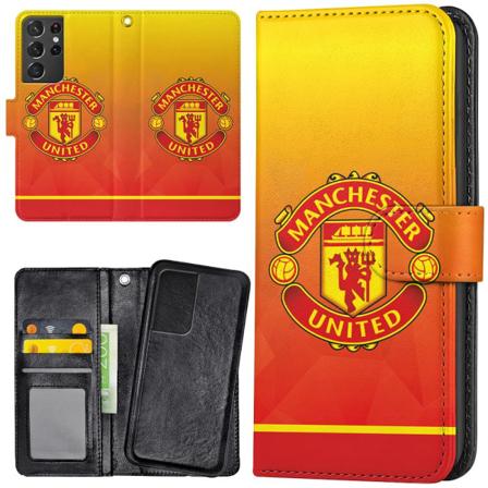 Samsung Galaxy S21 Ultra - Lommebok Deksel Manchester United Multicolor