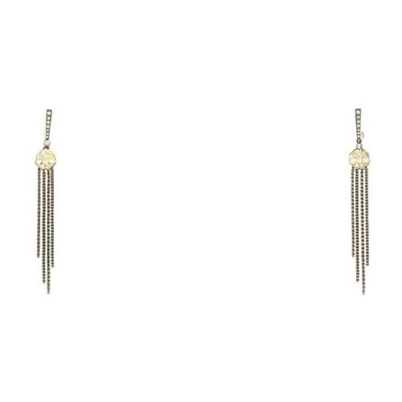 Alexander McQueen Earrings Gul, Dame Øreringe, Størrelse: ONE Size