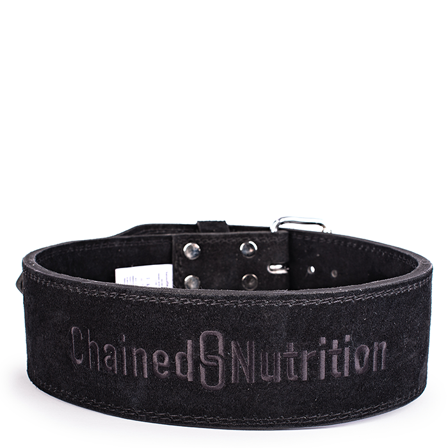 Chained Nutrition Gear Træningsbælte Ruskind Sort