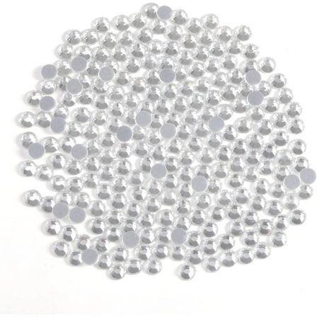 6000 stk. Klar Hotfix Rhinestones, SS10, 2,7-2,9 mm til Håndværk & Tøj