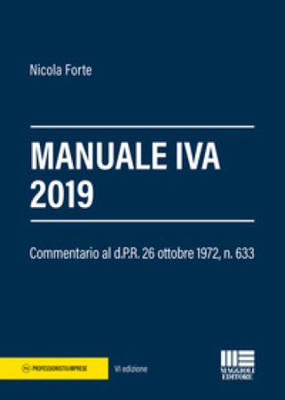 Manuale IVA 2019 Nicola Forte