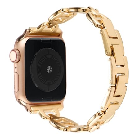 Apple Watch Series 8 (45mm) / Watch Ultra metallarmband - Guld