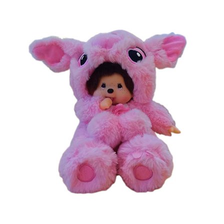 Cartoon Monchhichi Stitch Plys Legetøj Kawaii Blød Plys Legetøj Til Børn